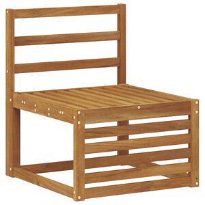 vidaXL Среден диван за открито Солидно акациево дърво Естествен