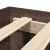 vidaXL Рамка за легло без матрак кафяв дъб 120x200 см инженерно дърво