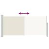 vidaXL Прибираща се странична тента, 140х300 см, кремава