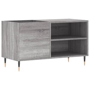 vidaXL Шкаф за винилови плочи сив сонома 85x38x48 см инженерно дърво