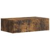vidaXL Стенен страничен масичка 59 x 34,5 x 17 см Инженерна дървесина