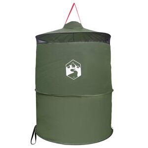 vidaXL Палатка за тоалетна с висящо въже 97 x 126 см Зелено