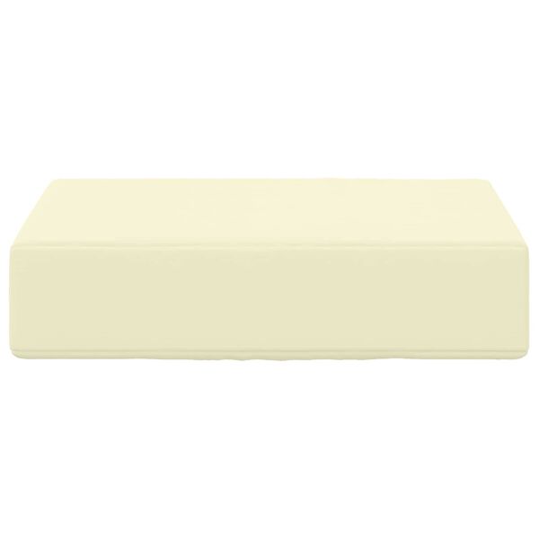 vidaXL Възглавница за открито седалка Крем 40 x 40 x 8 см