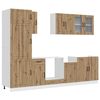 vidaXL Комплект кухненски шкафове от 8 части Kalmar, инженерно дърво