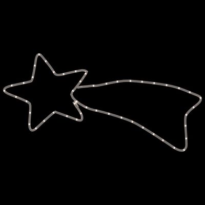 vidaXL Коледна фигура комета с 48 светодиода, топло бяло, 65x28 см