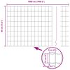 vidaXL Ограда с пост Сив 0,4 x 50 м Стомана и PVC