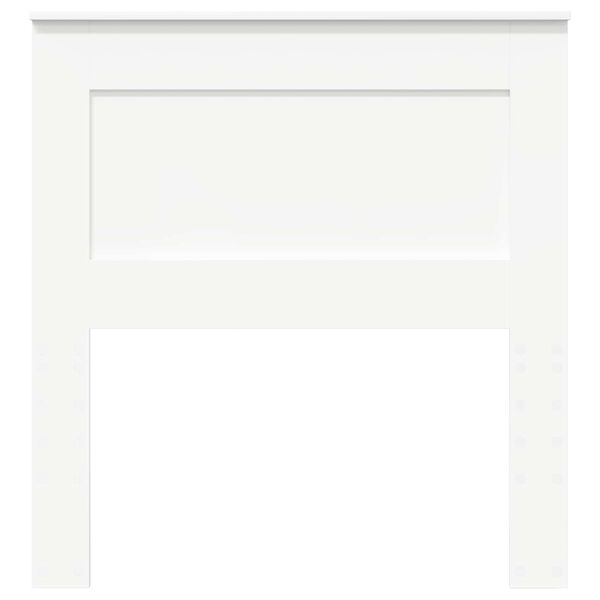 vidaXL Облегалка за глава с таблото Бяло 75 cm Инженерно дърво