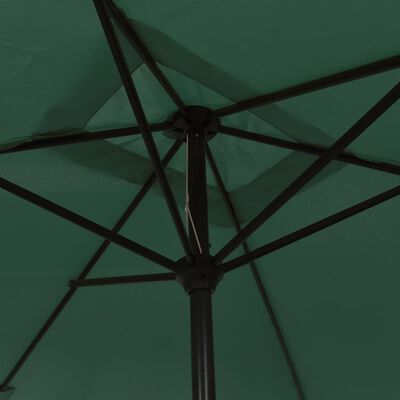 vidaXL Правоъгълен чадър за слънце, 200 х 300 см, зелен