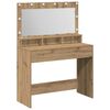 vidaXL Тоалетка Дъб 100 x 41 x 135 см Инженерно дърво