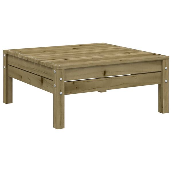 vidaXL Градинска табуретка, импрегнирана борова дървесина