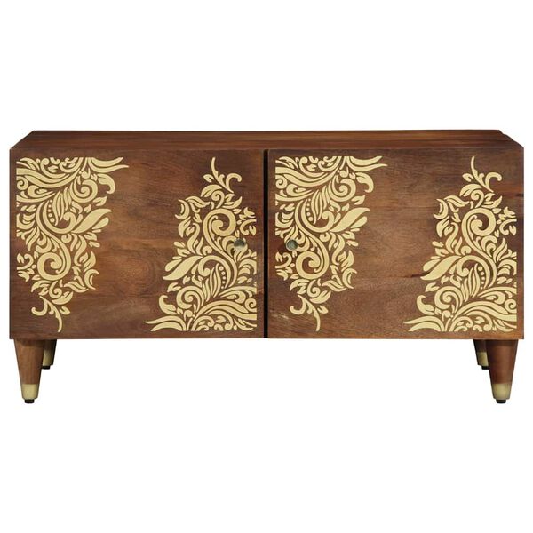 vidaXL Масичка за кафе Меден кафяв 80 x 50 x 40 cm