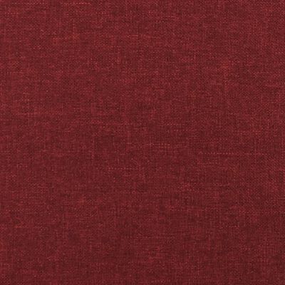 vidaXL Табуретка, виненочервена, 60x60x36 см, текстил