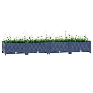 vidaXL Повдигната леха, 160x40x23 см, полипропилен