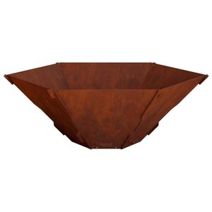 vidaXL Огнище Ръждясало 58,5 x 51,5 x 19,5 см Кортенова стомана