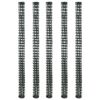 vidaXL Мрежа за градинска ограда 5 бр HDPE 1x1,2 м зелена
