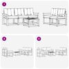vidaXL Комплект дивани за открито 6 pcs Натурален и Бежов