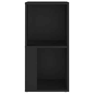 vidaXL Ъглов шкаф, черен, 33x33x67 см, ПДЧ