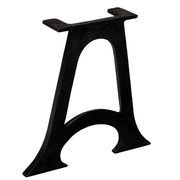 vidaXL Крака за маса за кафе, 2 бр, арковидна основа, A-образни, чугун