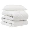vidaXL Завивка с възглавница 2 бр. Бяло Микрофибър