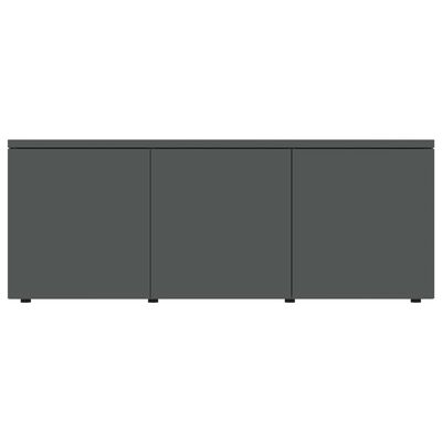 vidaXL ТВ шкаф, сив, 80x34x30 см, ПДЧ