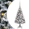 vidaXL С изкуствено коледно дърво с 150 LED светодиода Бяло 120 cm