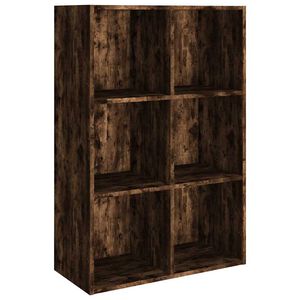 vidaXL Библиотека/бюфет, опушен дъб, 66x30x98 см, инженерно дърво