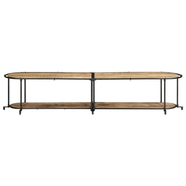 vidaXL ТВ шкаф, 200x42x40 см, грубо мангово дърво масив