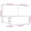 vidaXL Нощно шкафче 2 pcs Бяло 44 x 32,5 x 40 см Борово дърво масив