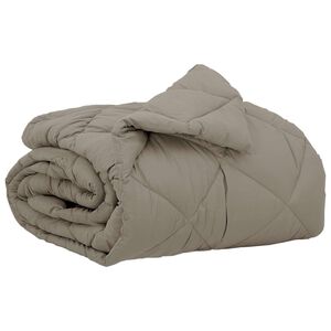 vidaXL Пълно годишно юрганче Светлосиво 200 x 135 см Микрофибър