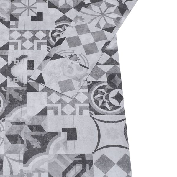 vidaXL PVC подови дъски 5,02 м&sup2; 2 мм самозалепващи сиви шарки