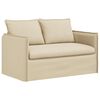 vidaXL Диван Крем 136 x 82 x 85 см текстил