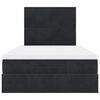 vidaXL Османска легло с матраци, черно, 120x190 см, кадифе