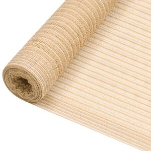 vidaXL Засенчваща мрежа бежова 1x25 м HDPE 75 г/м&sup2;