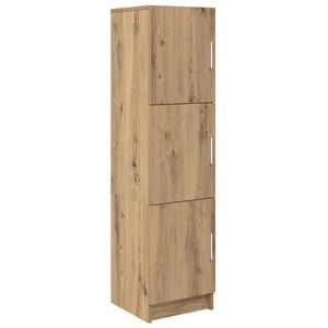 vidaXL Висок шкаф Дъб 31.5 x 32 x 122.5 см
