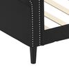 vidaXL Кушетка, черна, 90x190 см, изкуствена кожа