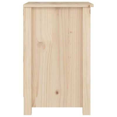 vidaXL Нощни шкафчета, 2 бр, 40x35x55 см, борово дърво масив