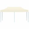 vidaXL Сгъваема шатра, 3х6 м, кремавобяла