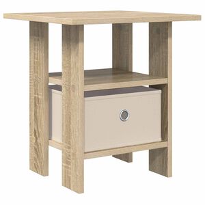 vidaXL Нощно шкафче Сонома дъб 41 x 40 x 45 см Инженерна дървесина