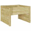 vidaXL Гараж за косачка за трева Кафяво 79 x 73 x 56 см