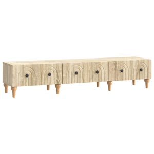 vidaXL ТВ шкаф Дъб сонома 147 x 34,5 x 30 см Инженерна дървесина