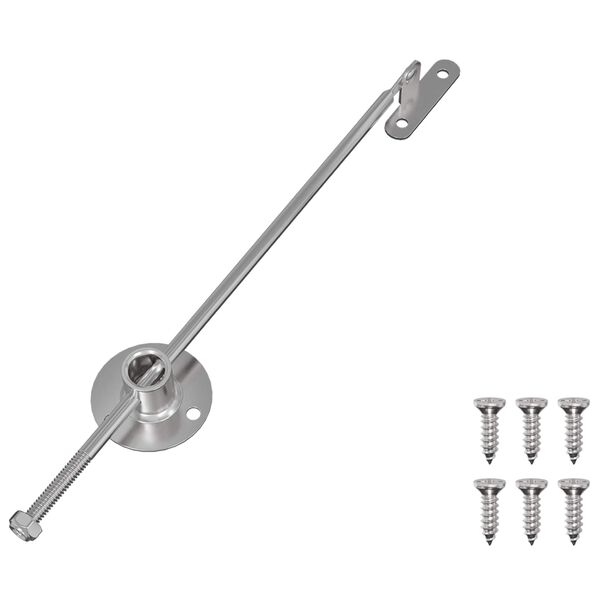 vidaXL Лост с плъзгачи 439 pcs Сребрист Желязо