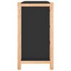 vidaXL Сайдборд, черен, 62x38x70 см, инженерно дърво