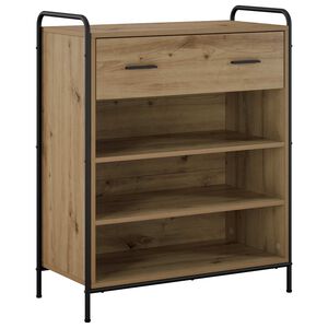 vidaXL Шкаф за обувки 76 x 36,5 x 93 см Инженерна дървесина