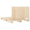 vidaXL Рамка за легло с табла, 140х200 см, бор масив