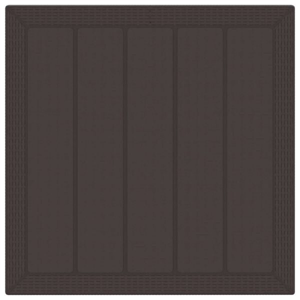 vidaXL Комплект за хранене в градината 3 pcs Кафяво Полипропилен