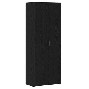 vidaXL Висок шкаф Черния дъб 70 x 42,5 x 185 см