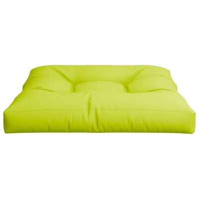 vidaXL Палетна възглавница, яркозелена, 80x80x12 см, текстил