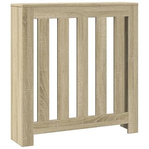 vidaXL Капак за радиатор, дъб сонома, 78x20x82 см, инженерно дърво