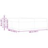vidaXL Рамка за легло с матрак Тъмен сив 200 x 200 cm текстил