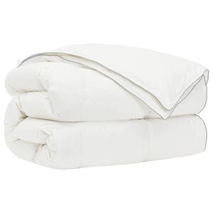 vidaXL Завивка FULDA 155 x 200 см 4 сезона 310 GSM 90% гъши пух Бяло